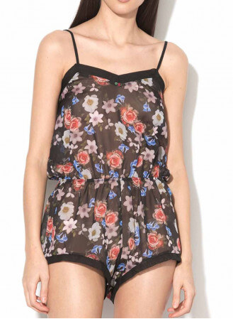 Plus de détails Combi Short Fleuri