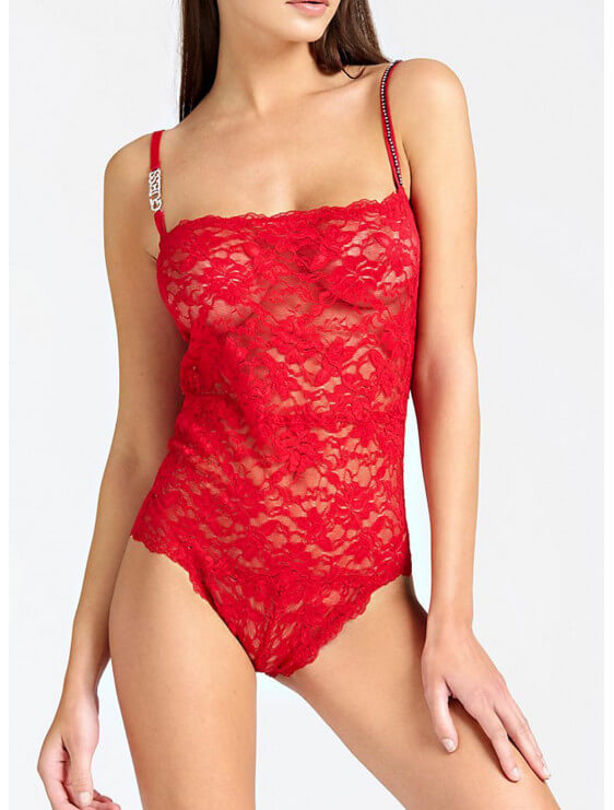 Body Guess Strass rouge face