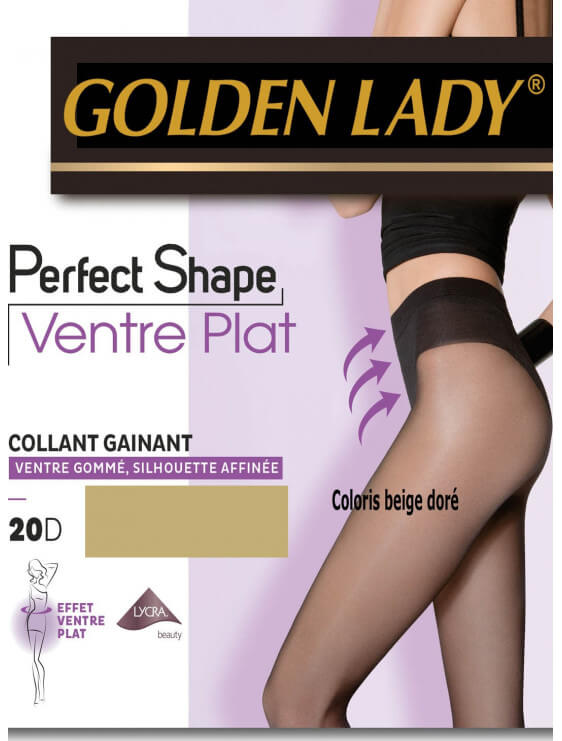 collant perfect shape golden lady ventre plat nude