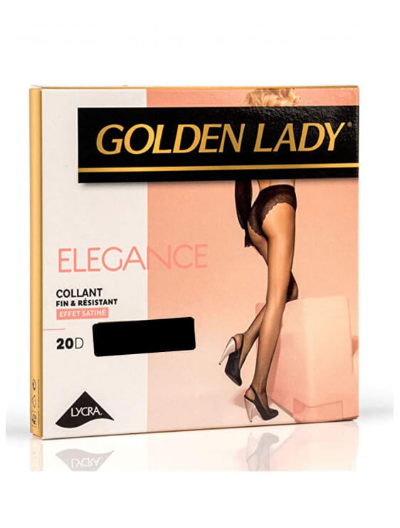 Collant Golden Lady Elegance 20 deniers noir