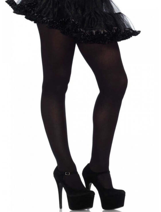 Collant leg avenue Opaque 90 deniers noir Grande Taille