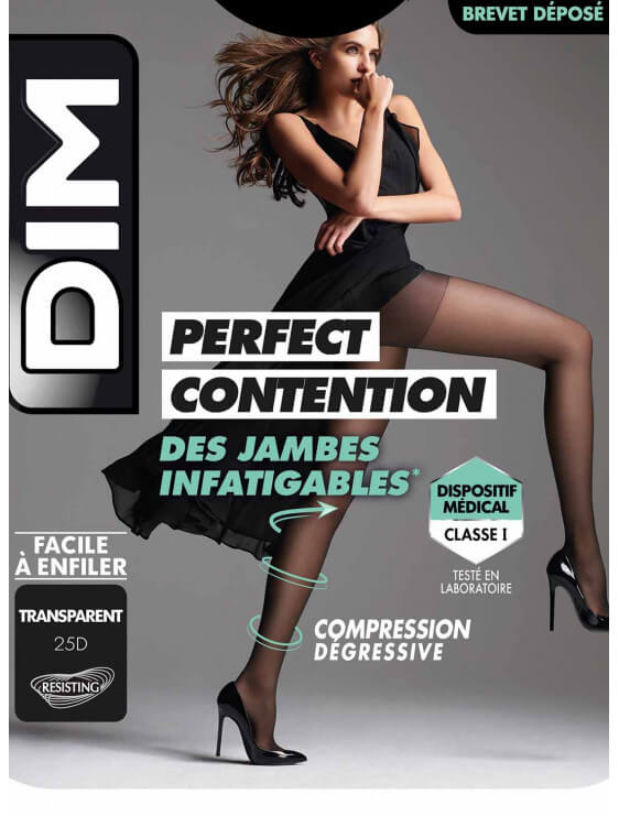 Collant Dim Effet Perfect contention 25 deniers noir