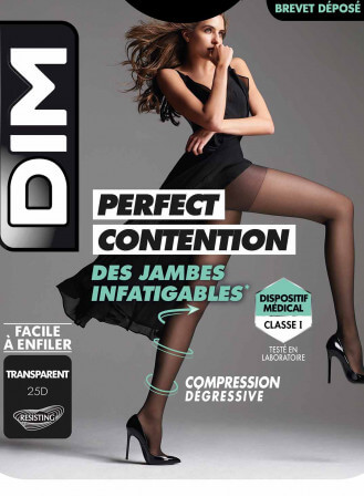 Collant Dim Effet Perfect contention 25 deniers noir