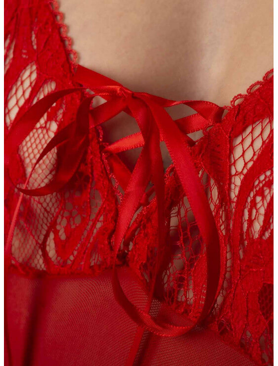 Body bec collection Alana rouge détail poitrine
