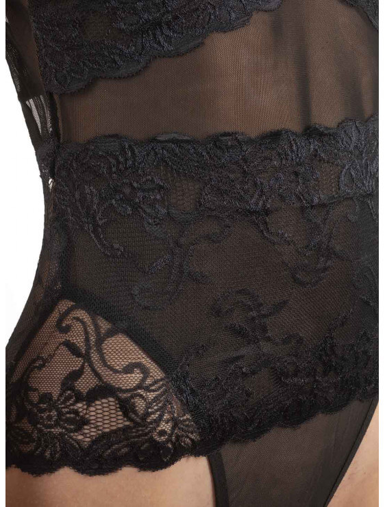 Body bec collection HAILEY noir détail bas body