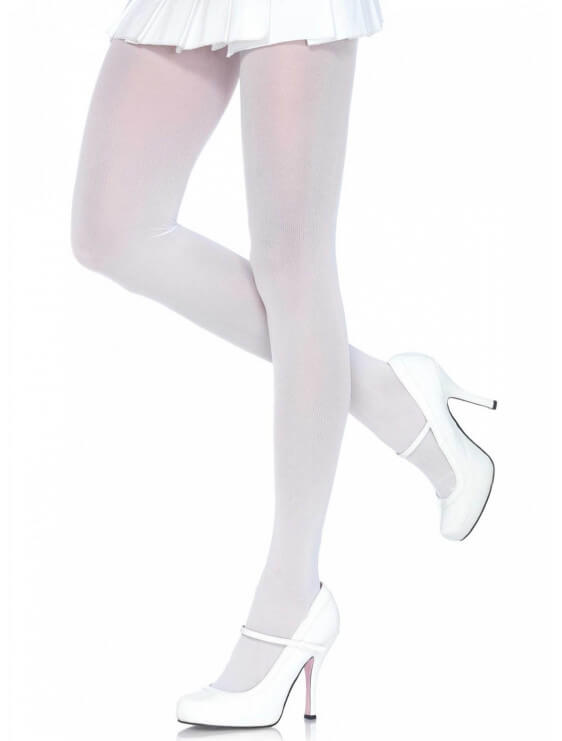 Collant leg avenue nylon COLORS blanc