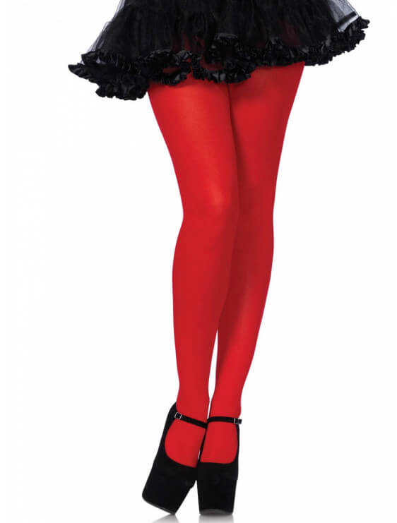 Collant leg avenue nylon COLORS rouge