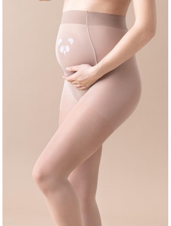 Collant maternité MAMA PANDA 20D nude