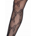 Collant BUTTERFLY noir résille leg avenue