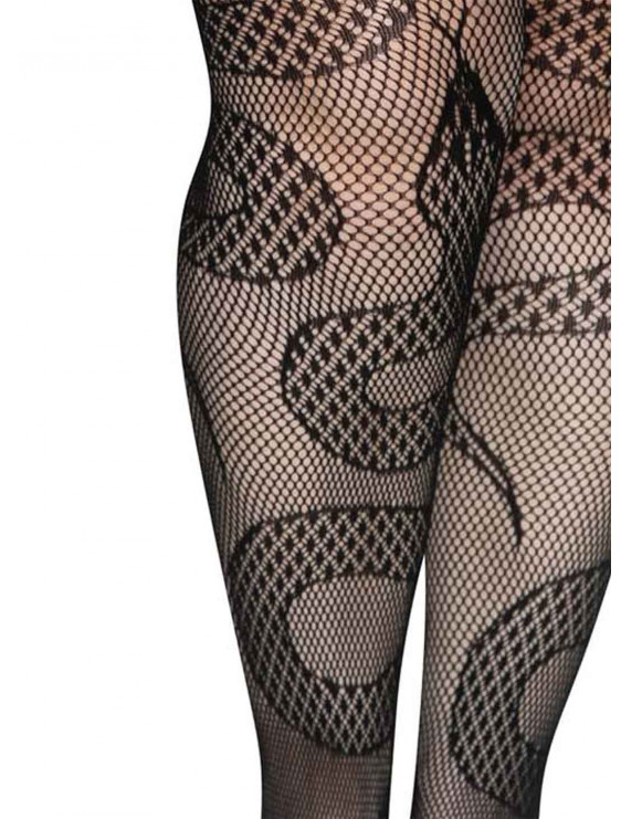 Collant résille SNAKE grande taille marque leg avenue