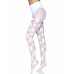 Collant FLOWER 20D coloris blanc