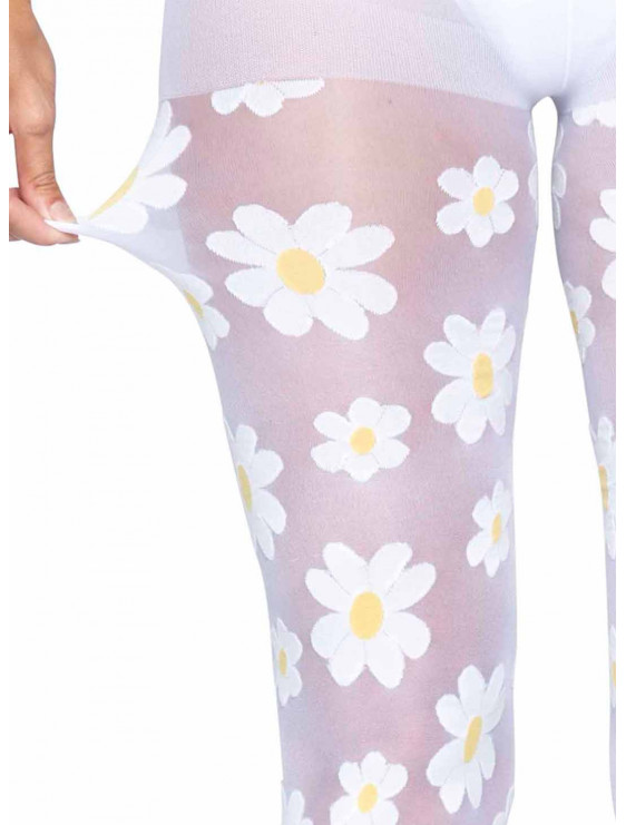 Collant FLOWER 20D coloris blanc