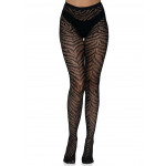 Collant résille ZEBRE noir marque leg avenue