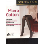 collant chaud golden lady micro coton noir