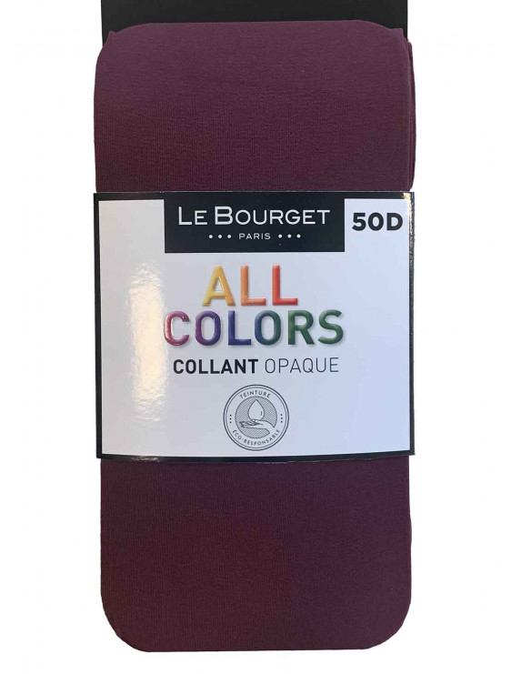 Collant Le Bourget All Colors 50 deniers Sangria (violet)