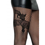 Collant résille Gun noir marque leg avenue