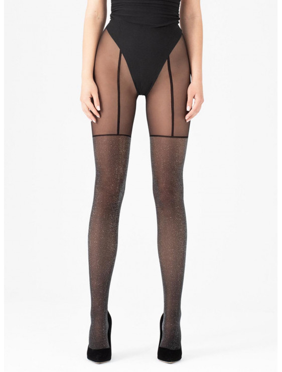 Collant Stardust 40 deniers noir fiore