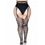 Collant grande taille Scroll Lace