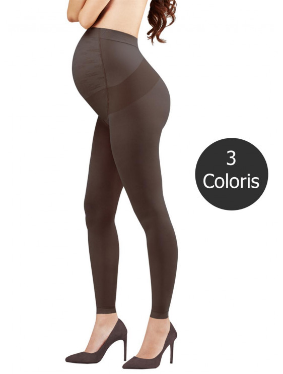 Legging de compression maternité Solidea 70 deniers noir