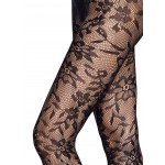 Collant leg avenue résille floral sans couture