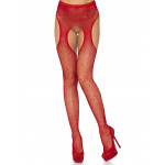 Strip Panty Leg avenue Lurex rouge face