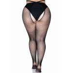 Collant ouvert grande taille résille strappy leg avenue