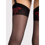 bas fiore incontra 20 deniers noir et rouge