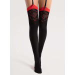 Bas Fiore Variété noir et rouge 40 deniers