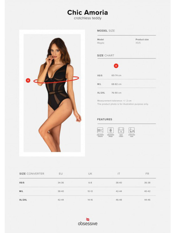 Body obsessive ouvert Chic Amoria