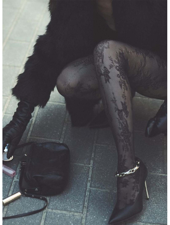 Collant Gabriella Carmela micro résille