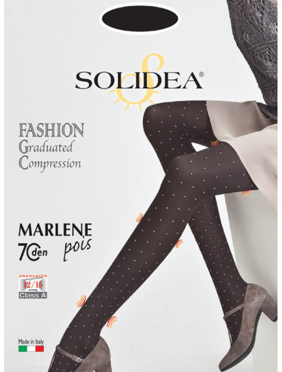 collant de contention solidea marlene noir 70 deniers detail