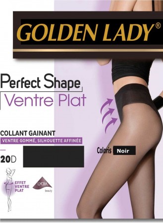 collant perfect shape golden lady ventre plat noir 