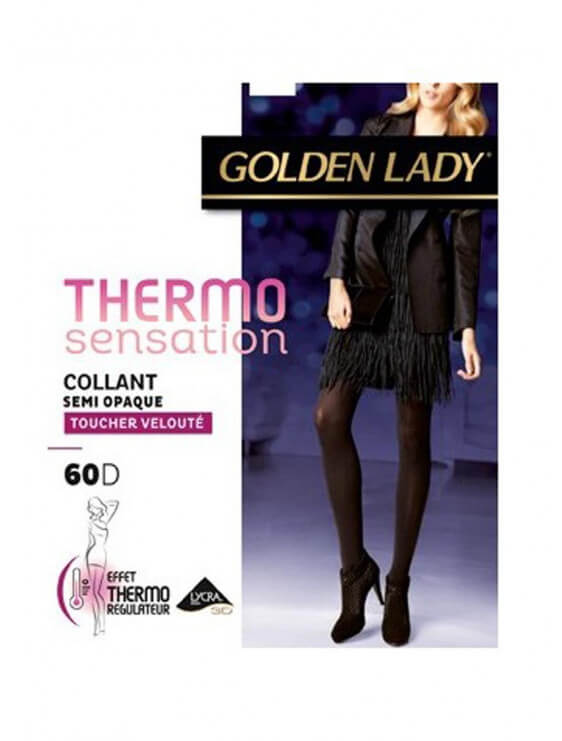 collant golden lady thermo sensation noir