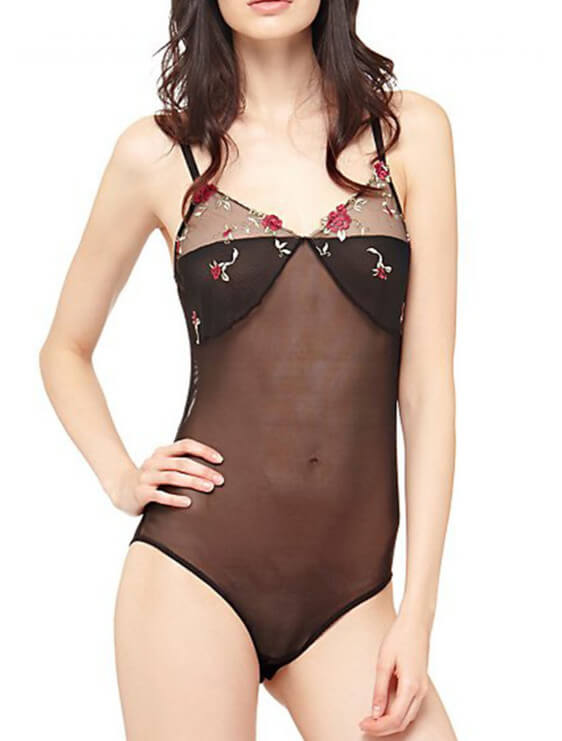 Body Guess Transparent Fleurs