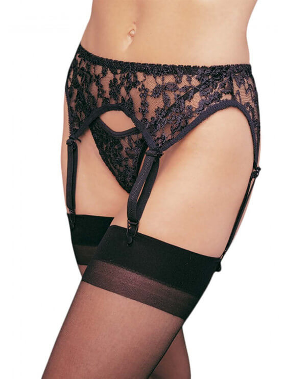 Porte Jarretelles noir + string Leg Avenue