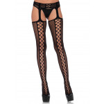 Collant Leg Avenue Lace Up noir face